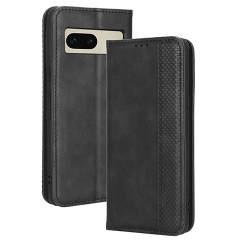 Funda de Cuero Cartera con Soporte Carcasa BY4 para Google Pixel 7 5G Negro