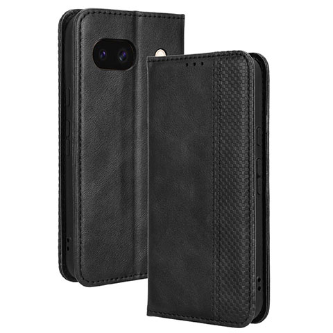 Funda de Cuero Cartera con Soporte Carcasa BY4 para Google Pixel 8a 5G Negro