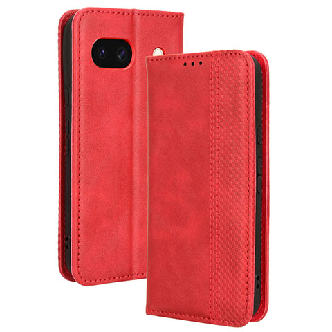 Funda de Cuero Cartera con Soporte Carcasa BY4 para Google Pixel 8a 5G Rojo