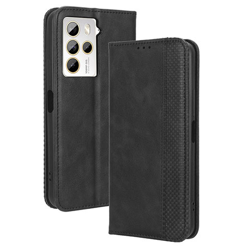 Funda de Cuero Cartera con Soporte Carcasa BY4 para HTC U23 Pro 5G Negro