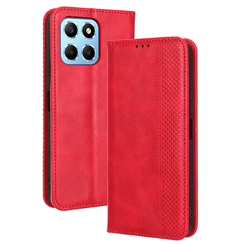 Funda de Cuero Cartera con Soporte Carcasa BY4 para Huawei Honor 70 Lite 5G Rojo