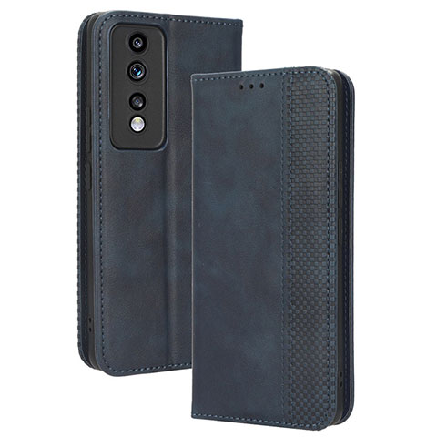 Funda de Cuero Cartera con Soporte Carcasa BY4 para Huawei Honor 80 GT 5G Azul