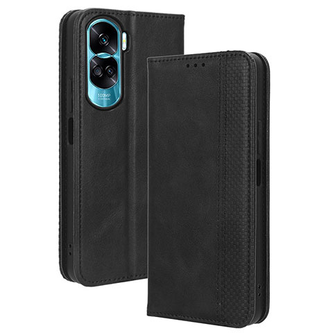 Funda de Cuero Cartera con Soporte Carcasa BY4 para Huawei Honor 90 Lite 5G Negro