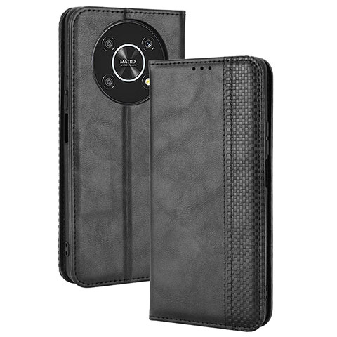 Funda de Cuero Cartera con Soporte Carcasa BY4 para Huawei Honor Magic4 Lite 5G Negro