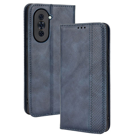 Funda de Cuero Cartera con Soporte Carcasa BY4 para Huawei Nova 10 Azul