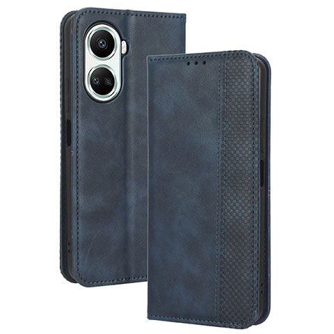 Funda de Cuero Cartera con Soporte Carcasa BY4 para Huawei Nova 10 SE Azul