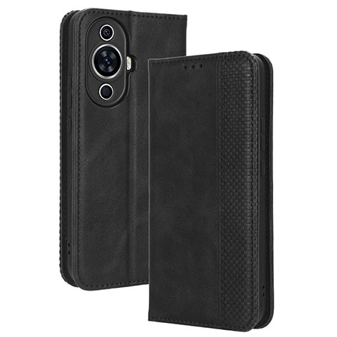 Funda de Cuero Cartera con Soporte Carcasa BY4 para Huawei Nova 11 Negro