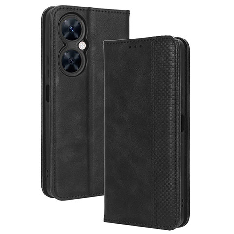 Funda de Cuero Cartera con Soporte Carcasa BY4 para Huawei Nova 11i Negro