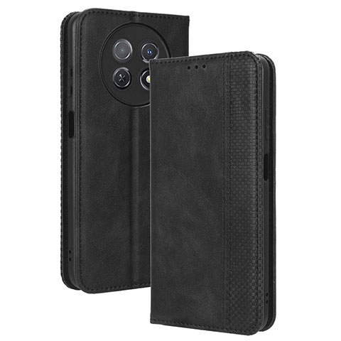 Funda de Cuero Cartera con Soporte Carcasa BY4 para Huawei Nova Y91 Negro