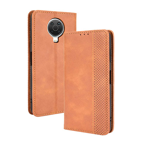 Funda de Cuero Cartera con Soporte Carcasa BY4 para Nokia 6.3 Marron