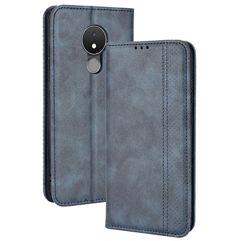 Funda de Cuero Cartera con Soporte Carcasa BY4 para Nokia C21 Azul