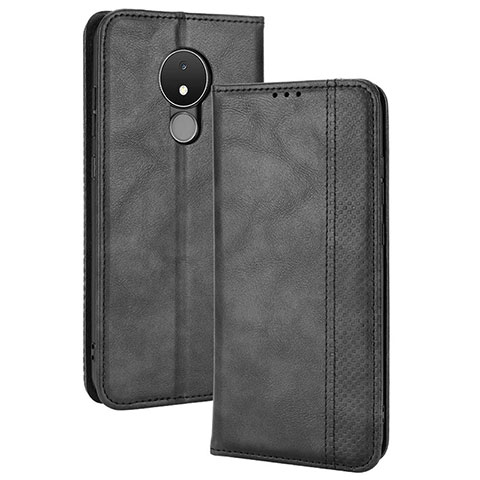 Funda de Cuero Cartera con Soporte Carcasa BY4 para Nokia C21 Negro