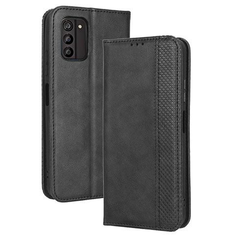 Funda de Cuero Cartera con Soporte Carcasa BY4 para Nokia G100 Negro