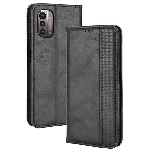 Funda de Cuero Cartera con Soporte Carcasa BY4 para Nokia G21 Negro