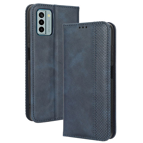 Funda de Cuero Cartera con Soporte Carcasa BY4 para Nokia G22 Azul