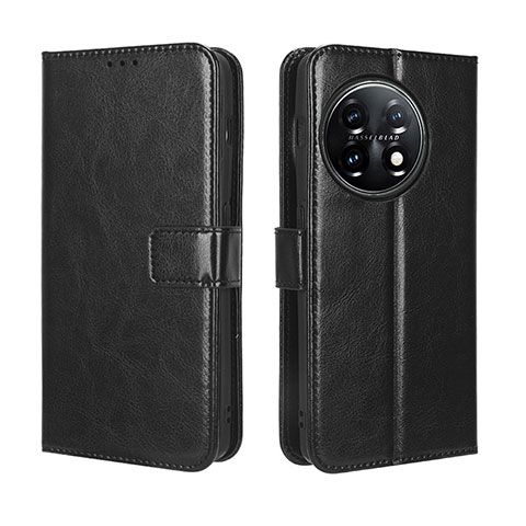 Funda de Cuero Cartera con Soporte Carcasa BY4 para OnePlus 11R 5G Negro