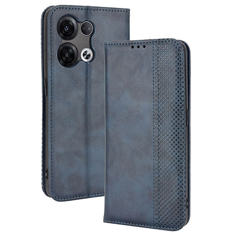 Funda de Cuero Cartera con Soporte Carcasa BY4 para Oppo Reno9 5G Azul