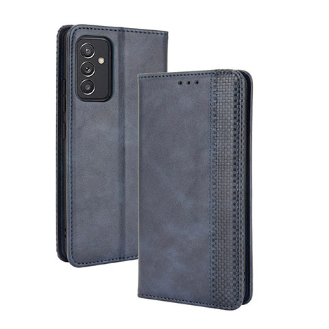 Funda de Cuero Cartera con Soporte Carcasa BY4 para Samsung Galaxy A15 LTE Azul