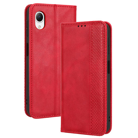 Funda de Cuero Cartera con Soporte Carcasa BY4 para Samsung Galaxy A23 5G SC-56C Rojo