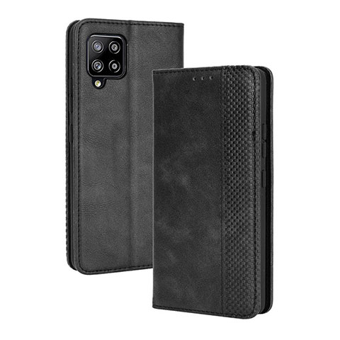 Funda de Cuero Cartera con Soporte Carcasa BY4 para Samsung Galaxy A42 5G Negro