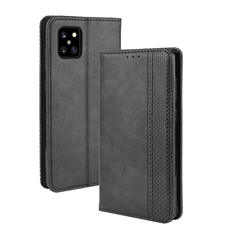 Funda de Cuero Cartera con Soporte Carcasa BY4 para Samsung Galaxy A81 Negro