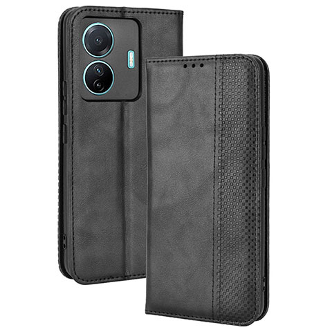 Funda de Cuero Cartera con Soporte Carcasa BY4 para Vivo iQOO Z6 Pro 5G Negro