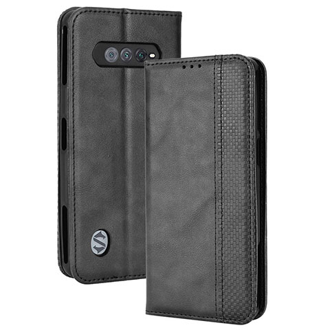 Funda de Cuero Cartera con Soporte Carcasa BY4 para Xiaomi Black Shark 4S 5G Negro