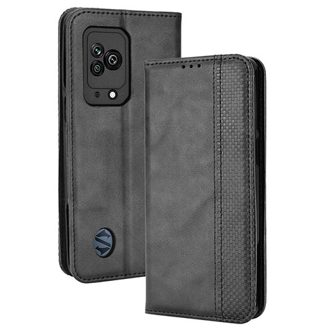 Funda de Cuero Cartera con Soporte Carcasa BY4 para Xiaomi Black Shark 5 5G Negro