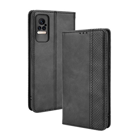 Funda de Cuero Cartera con Soporte Carcasa BY4 para Xiaomi Civi 1S 5G Negro