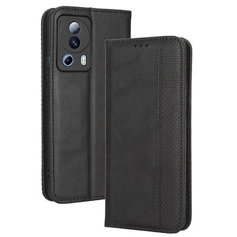 Funda de Cuero Cartera con Soporte Carcasa BY4 para Xiaomi Civi 2 5G Negro