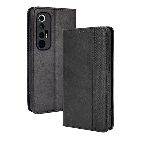 Funda de Cuero Cartera con Soporte Carcasa BY4 para Xiaomi Mi 10S 5G Negro