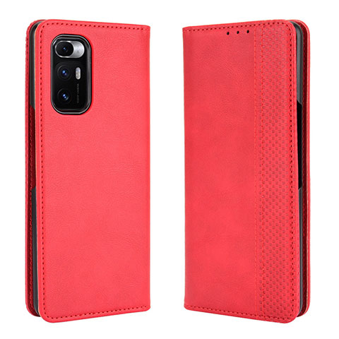 Funda de Cuero Cartera con Soporte Carcasa BY4 para Xiaomi Mix Fold 5G Rojo