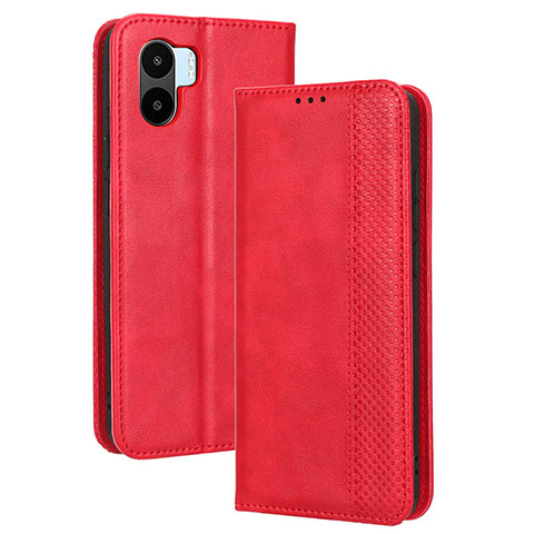 Funda de Cuero Cartera con Soporte Carcasa BY4 para Xiaomi Poco C50 Rojo