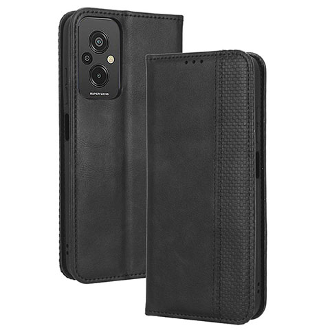 Funda de Cuero Cartera con Soporte Carcasa BY4 para Xiaomi Redmi 11 Prime 4G Negro