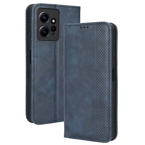 Funda de Cuero Cartera con Soporte Carcasa BY4 para Xiaomi Redmi Note 12 4G Azul