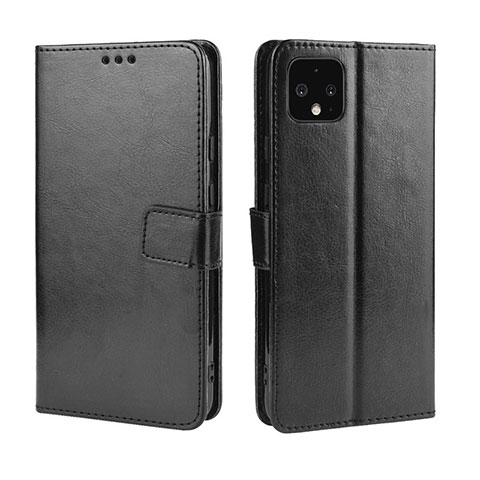 Funda de Cuero Cartera con Soporte Carcasa BY5 para Google Pixel 4 XL Negro