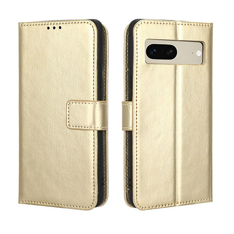 Funda de Cuero Cartera con Soporte Carcasa BY5 para Google Pixel 7 5G Oro