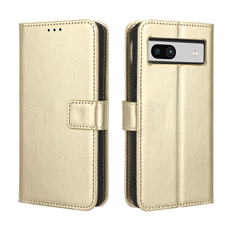 Funda de Cuero Cartera con Soporte Carcasa BY5 para Google Pixel 7a 5G Oro