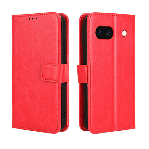 Funda de Cuero Cartera con Soporte Carcasa BY5 para Google Pixel 8a 5G Rojo