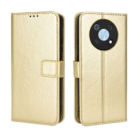 Funda de Cuero Cartera con Soporte Carcasa BY5 para Huawei Enjoy 50 Pro Oro