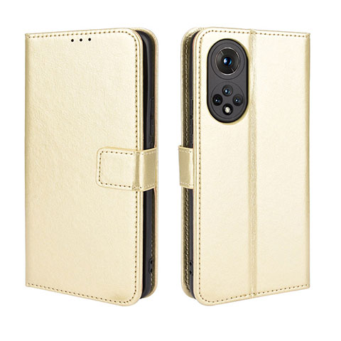 Funda de Cuero Cartera con Soporte Carcasa BY5 para Huawei Honor 50 5G Oro