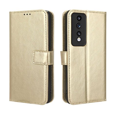 Funda de Cuero Cartera con Soporte Carcasa BY5 para Huawei Honor 80 GT 5G Oro