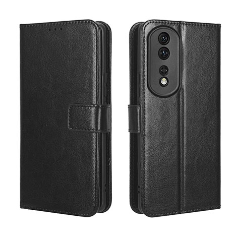 Funda de Cuero Cartera con Soporte Carcasa BY5 para Huawei Honor 80 Pro 5G Negro