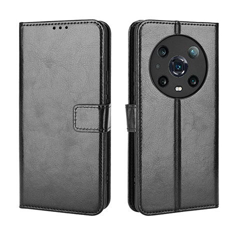 Funda de Cuero Cartera con Soporte Carcasa BY5 para Huawei Honor Magic4 Pro 5G Negro