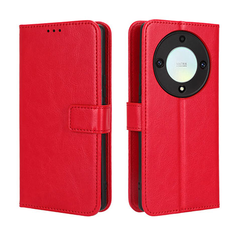 Funda de Cuero Cartera con Soporte Carcasa BY5 para Huawei Honor Magic5 Lite 5G Rojo