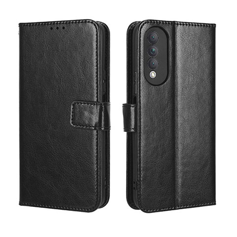 Funda de Cuero Cartera con Soporte Carcasa BY5 para Huawei Nova 10z Negro