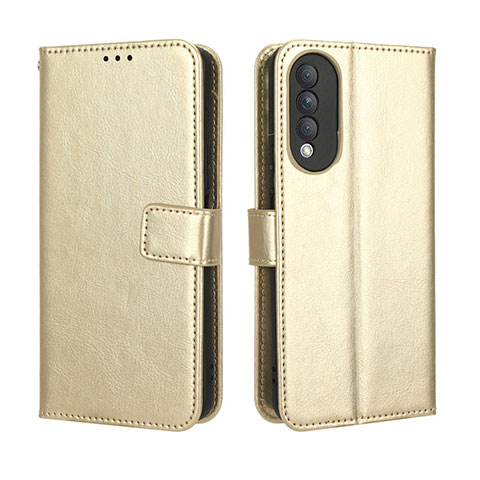 Funda de Cuero Cartera con Soporte Carcasa BY5 para Huawei Nova 10z Oro