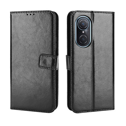 Funda de Cuero Cartera con Soporte Carcasa BY5 para Huawei Nova 9 SE Negro