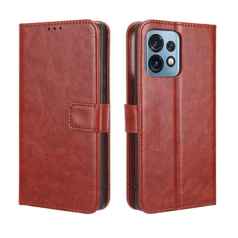 Funda de Cuero Cartera con Soporte Carcasa BY5 para Motorola Moto Edge 40 Pro 5G Marron