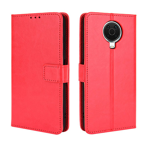 Funda de Cuero Cartera con Soporte Carcasa BY5 para Nokia 6.3 Rojo